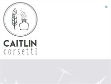 Tablet Screenshot of caitlincorsetti.com